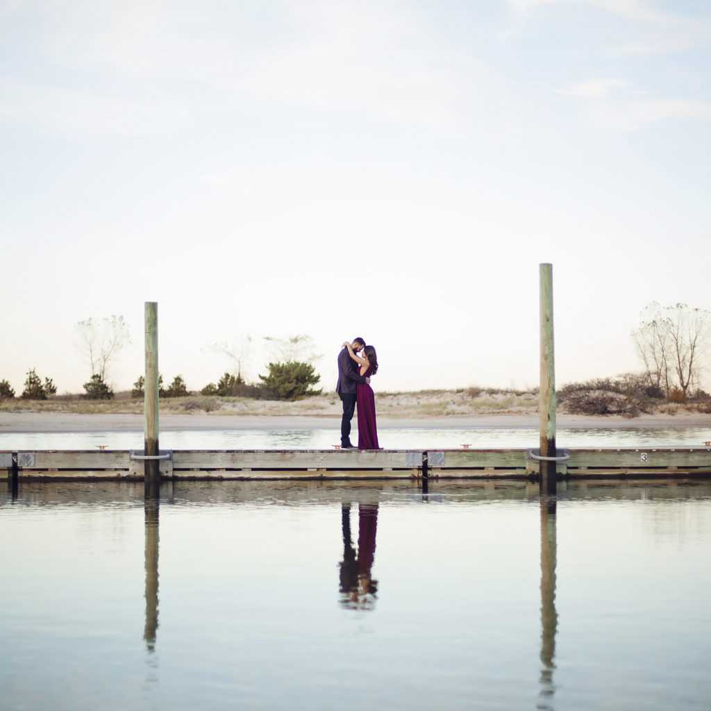 Long Island Engagement Photographer – Motorcycle + Beach Session