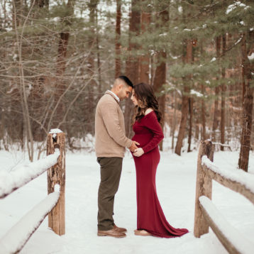 Snow Day – Long Island Maternity Photography