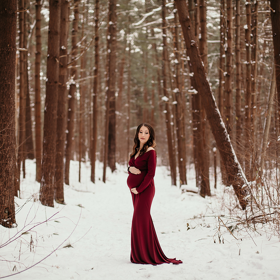 Snow Day – Long Island Maternity Photography